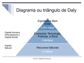 Diagrama ou triângulo de Daly Prof. Dr. Gilberto M Jannuzzi Capital Natural Capital Humano, Infra-estrutura e Capital Social 