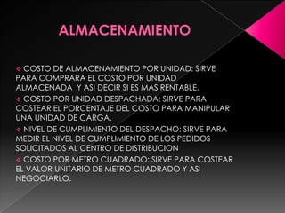  ENTREGAS PERFECTAMENTE RECIBIDAS: COSTOS DE RECIBIR PEDIDOS SIN CUMPLIR LAS ESPECIFICACIONES DE CALIDAD Y SERVICIO 
