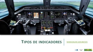TIPOS DE INDICADORES WWW.SAUDE.GOV.BR/SVS
 