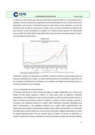 Indicadores Economicos 2009