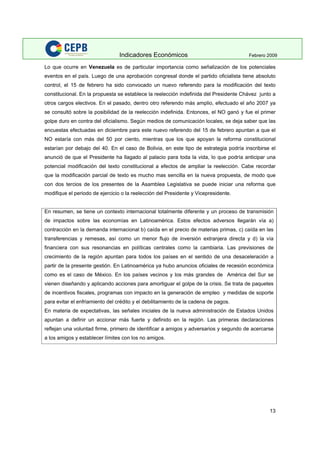 Indicadores Economicos 2009