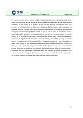 Indicadores Economicos 2009