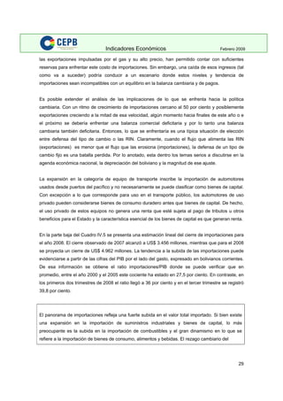 Indicadores Economicos 2009