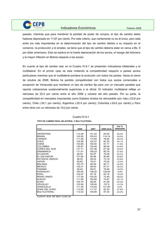 Indicadores Economicos 2009
