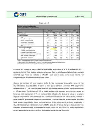 Indicadores Economicos 2009