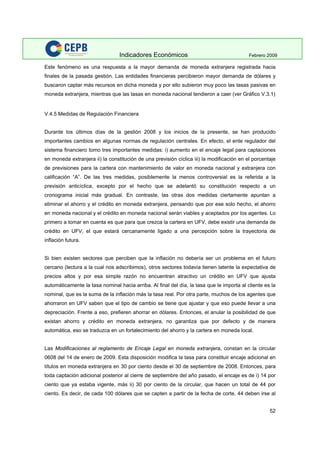 Indicadores Economicos 2009