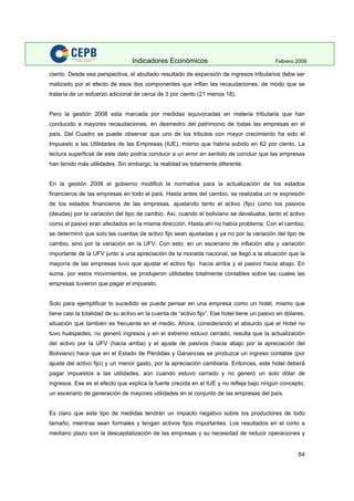 Indicadores Economicos 2009