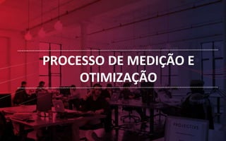 PROCESSO DE MEDIÇÃO E
OTIMIZAÇÃO
 