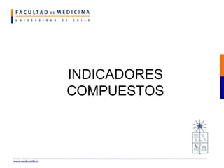 INDICADORES
COMPUESTOS
www.med.uchile.cl
 