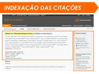 INDEXAÇÃO DAS CITAÇÕES
 