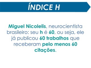 ÍNDICE H
 