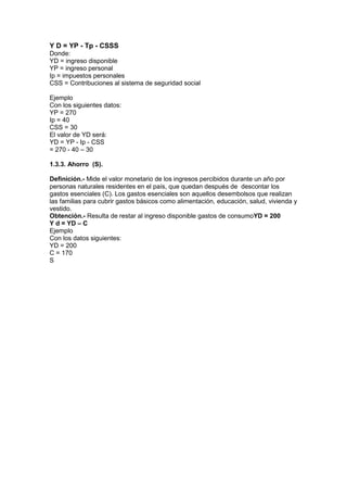 Indicadores MacroeconóMicos.