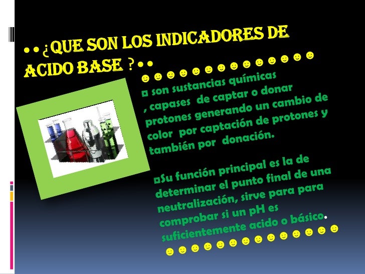 Indicadores Quimicos De Acido Base Yeny Pulido