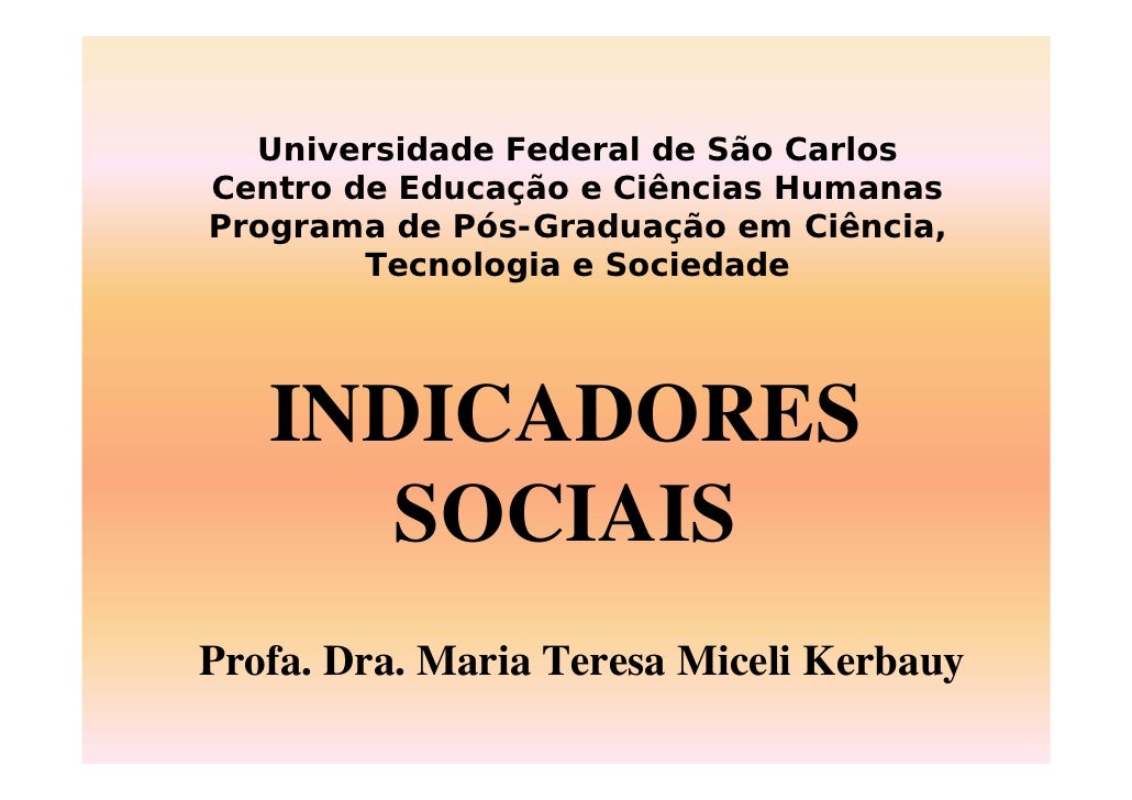 Indicadores Sociais[1]