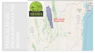 INDICAÇÃO
DE
PROCEDÊNCIA
NO
BRASIL Abaíra, Jussiape,
Mucugê e Piatã
 