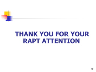 THANK YOU FOR YOUR
RAPT ATTENTION
73
 