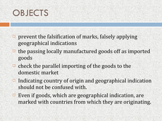 Parallel Indication Indication of origin of goods | PPT