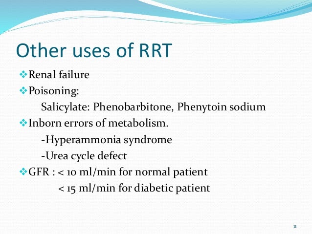 Indications of renal replacement therapy Indications of renal replacement therapy