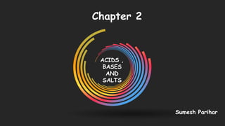 ACIDS ,
BASES
AND
SALTS
Chapter 2
Sumesh Parihar
 