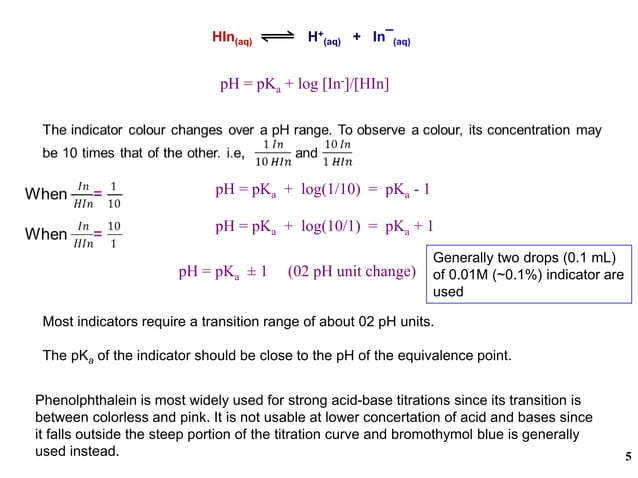 Theory of Acid-base Indicators and Acid-base Titration Curves | PDF ...