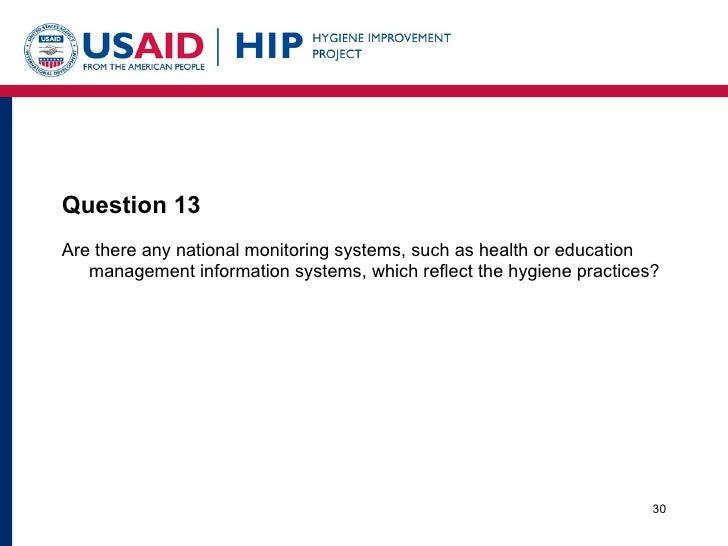health and hygiene questions