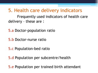 Indicators of health