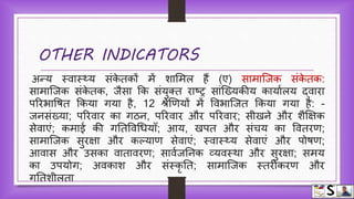 Indicators of health hindi | PPTX