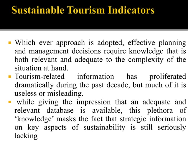 Indicators of Sustainable Tourism Development and Management.pptx