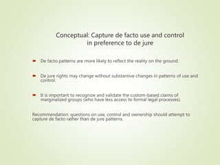 Indicators of gendered control over agricultural resources