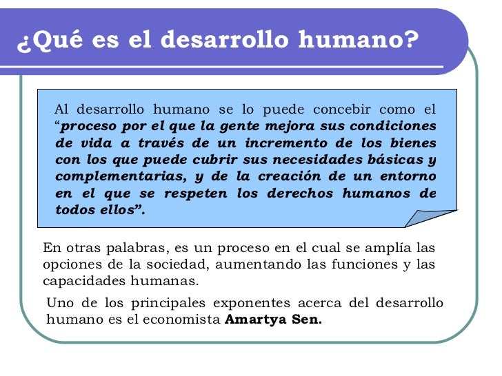 Indice De Desarrollo Humano