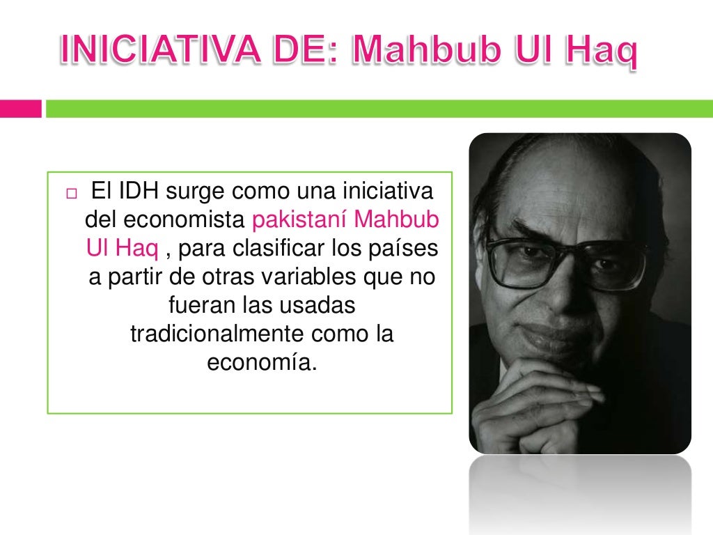 Indice de Desarrollo Humano