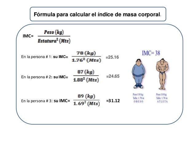 Indice de masa corporal Indice de masa corporal