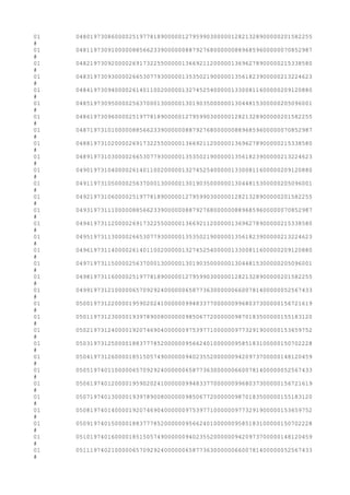 01 0480197308600002519778189000001279599030000012821328900000201582255
#
01 0481197309100000885662339000000887927680000008896859600000070852987
#
01 0482197309200002691732255000001366921120000013696278900000215338580
#
01 0483197309300002665307793000001353502190000013561823900000213224623
#
01 0484197309400002614011002000001327452540000013300811600000209120880
#
01 0485197309500002563700013000001301903500000013044815300000205096001
#
01 0486197309600002519778189000001279599030000012821328900000201582255
#
01 0487197310100000885662339000000887927680000008896859600000070852987
#
01 0488197310200002691732255000001366921120000013696278900000215338580
#
01 0489197310300002665307793000001353502190000013561823900000213224623
#
01 0490197310400002614011002000001327452540000013300811600000209120880
#
01 0491197310500002563700013000001301903500000013044815300000205096001
#
01 0492197310600002519778189000001279599030000012821328900000201582255
#
01 0493197311100000885662339000000887927680000008896859600000070852987
#
01 0494197311200002691732255000001366921120000013696278900000215338580
#
01 0495197311300002665307793000001353502190000013561823900000213224623
#
01 0496197311400002614011002000001327452540000013300811600000209120880
#
01 0497197311500002563700013000001301903500000013044815300000205096001
#
01 0498197311600002519778189000001279599030000012821328900000201582255
#
01 0499197312100000657092924000000658773630000006600781400000052567433
#
01 0500197312200001959020241000000994833770000009968037300000156721619
#
01 0501197312300001939789008000000985067720000009870183500000155183120
#
01 0502197312400001920746904000000975397710000009773291900000153659752
#
01 0503197312500001883777852000000956624010000009585183100000150702228
#
01 0504197312600001851505749000000940235520000009420973700000148120459
#
01 0505197401100000657092924000000658773630000006600781400000052567433
#
01 0506197401200001959020241000000994833770000009968037300000156721619
#
01 0507197401300001939789008000000985067720000009870183500000155183120
#
01 0508197401400001920746904000000975397710000009773291900000153659752
#
01 0509197401500001883777852000000956624010000009585183100000150702228
#
01 0510197401600001851505749000000940235520000009420973700000148120459
#
01 0511197402100000657092924000000658773630000006600781400000052567433
#
 