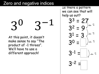 Zero Indices Example Indices.ppt