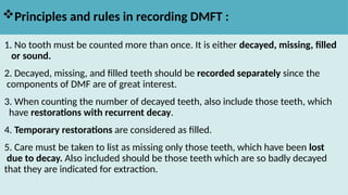 Comprehensive Overview of Dental Indices: Caries, Fluorosis, and ...
