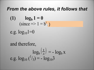 From the above rules, it follows that 1 1 ) 