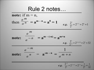 Rule 2 notes… 