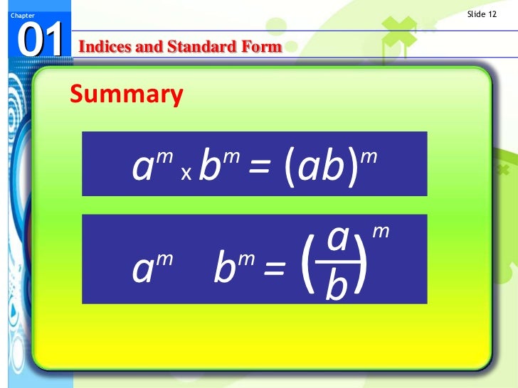 indices and standard form standard form 86a