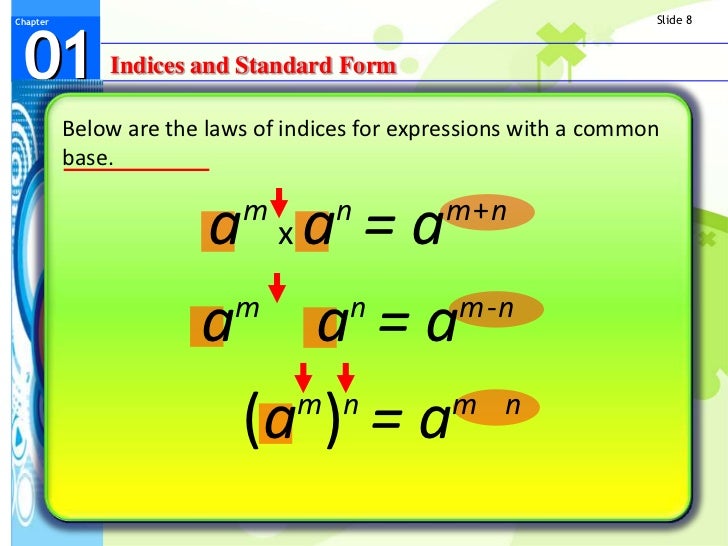 indices and standard form standard form 86a
