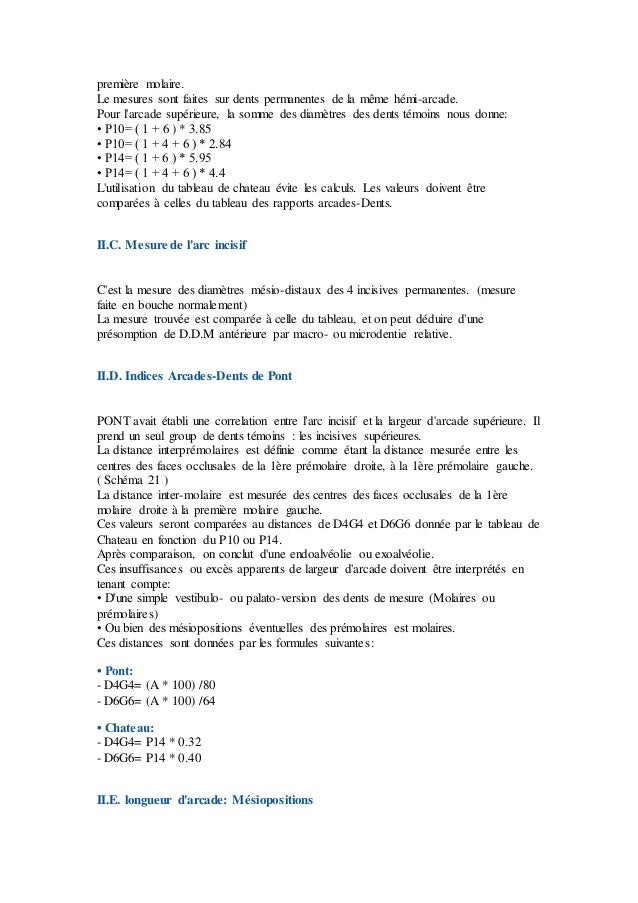 Indices Et Mensurations Indices Et Mensurations