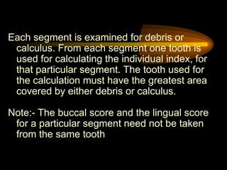 INDICES FINAL.ppt indices in dentistry oral | PPT