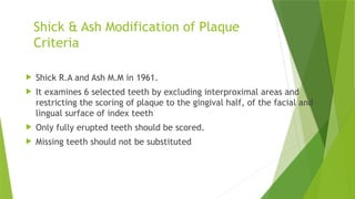 Indices for periodontal diseases.pptx b | PPTX