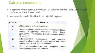 Indices for periodontal diseases.pptx b | PPTX
