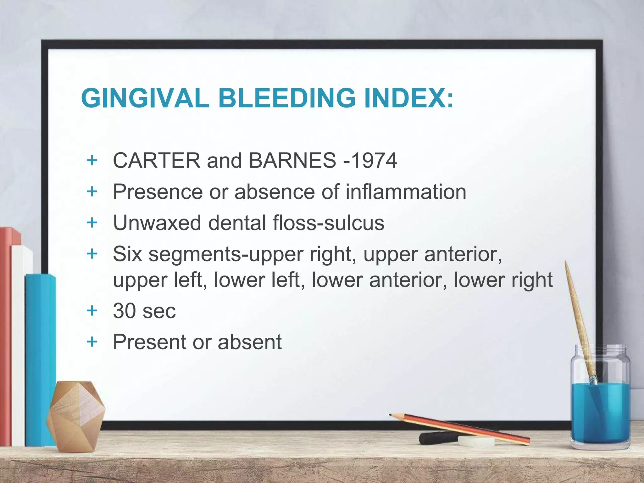Indices in periodontology | PPTX