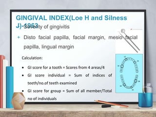 Indices in periodontology | PPTX