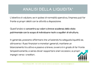 indici di liquidità e solidità Indici di Bilancio: Analisi di Redditività, Liquidità e Solidità main image 0