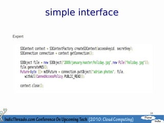 simple interface

Expert




                            16
 