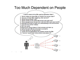 Too Much Dependent on People
 