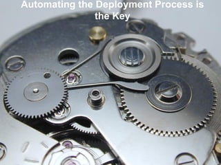 Automating the Deployment Process is
               the Key
 