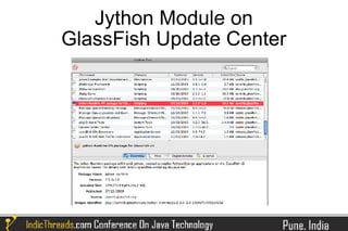 Jython Module on
GlassFish Update Center
 